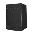 thumbnail image 1 of Funda para lavadora/secadora, funda para lavadora para máquina de carga frontal espesante impermeable y a prueba de polvo, con cremallera suave y cuerdas fijas (M, negro), 1 of 7