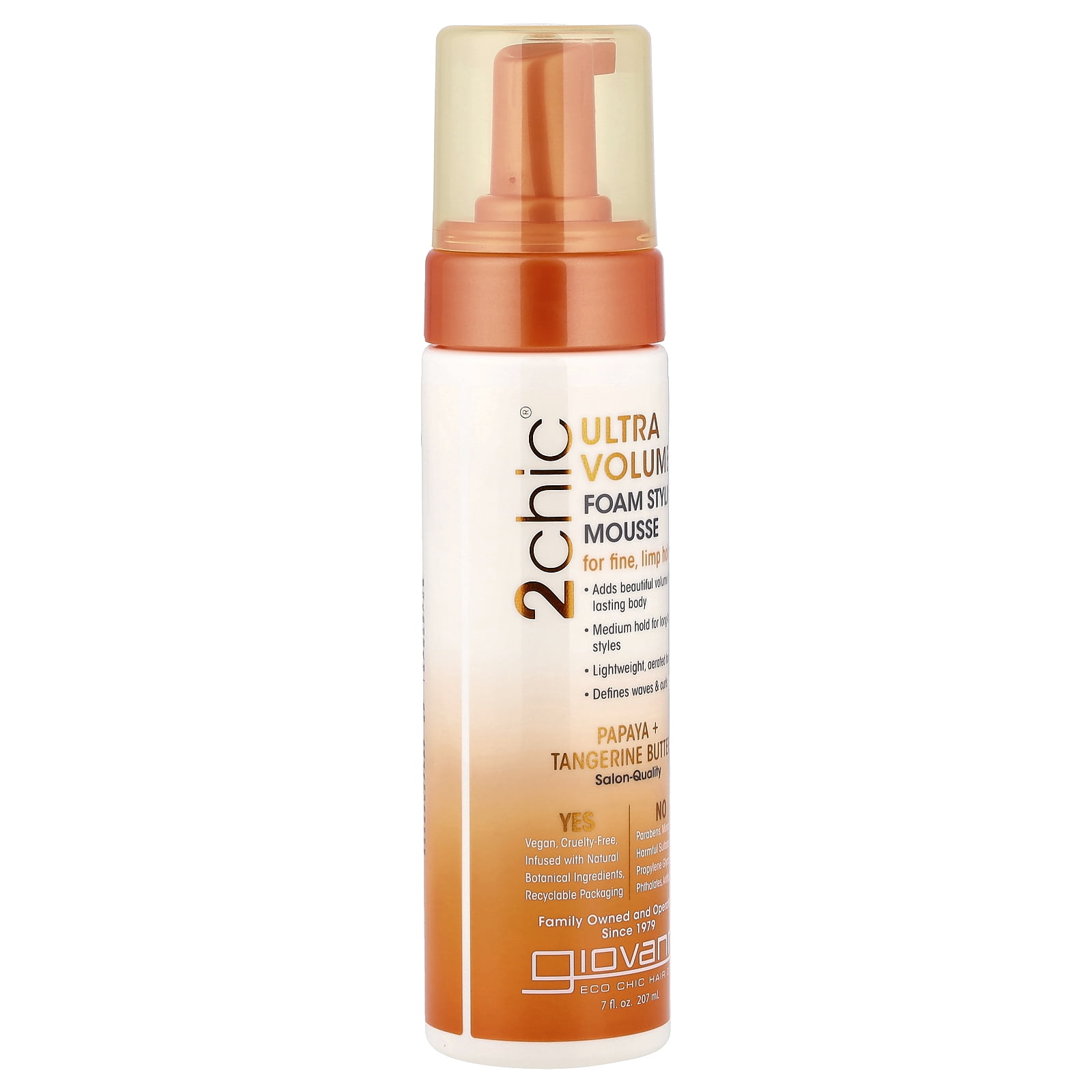 Giovanni 2chic Ultra Volume Foam Styling Mousse, Weightless