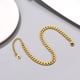thumbnail image 4 of Tobillera Cubana PROSTEEL para Mujer de Acero Inoxidable 4,8 mm Dorada, 4 of 7