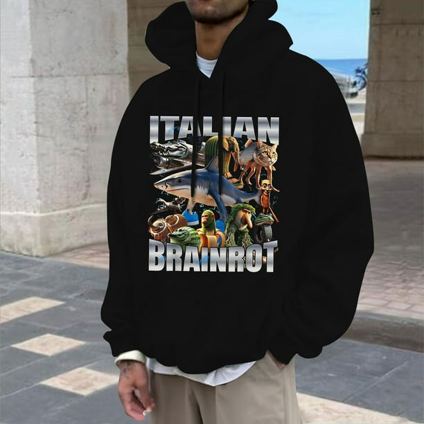 WILLBEST Sudaderas con Capucha y Sudaderas para Hombre, Jersey Clásico De Mitología China con Tela y Diseño Cómodos para Uso Informal Grande