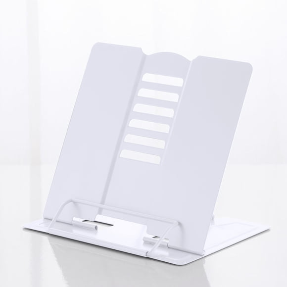 Likthione 50% off Clear! Metal Reading Rest Book Holder Adjustable Cookbook Documents Holder Portable Sturdy Bookstands For Recipes Tablet Music Books With Page Clips