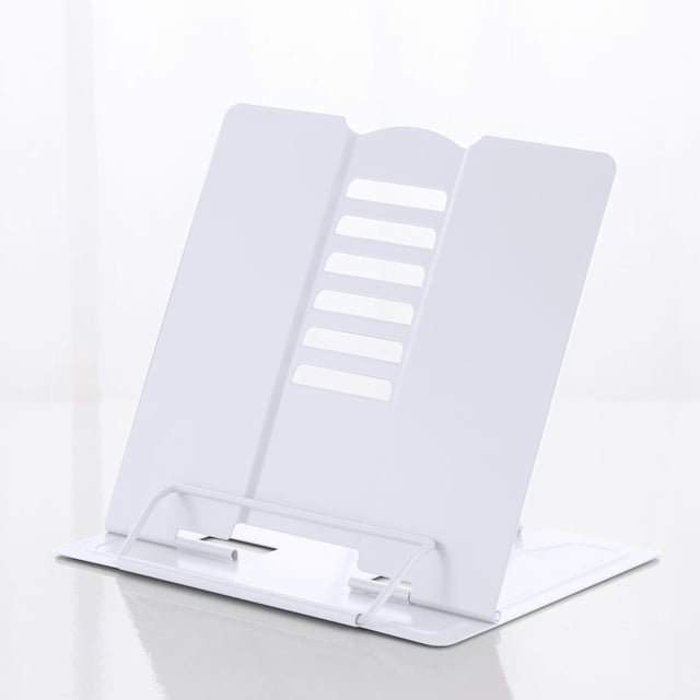 Likthione 50 % de Rabais! Support de Lecture en Métal Ajustable pour Livres de Cuisine, Documents, Supports de Livres Portables et Robustes pour Recettes, Tablettes, Livres de Musique avec Pinces à Pages