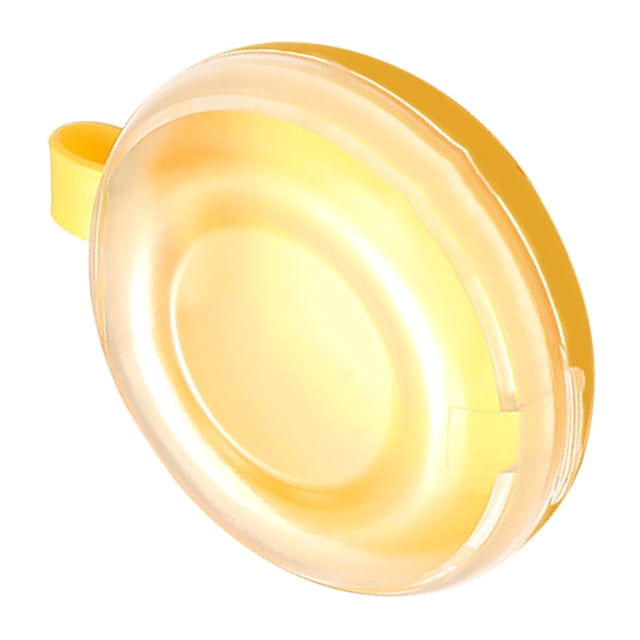Caja de almacenamiento para dentaduras postizas, ABS, prevención de polvo, retenedor de ortodoncia, contenedor de almacenamiento, color amarillo