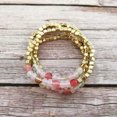 thumbnail image 2 of RSAMD Roundell Natural Stone & Flass Beads Stretch Bracelet Set Women Jewelry Bracelet-Pink, 2 of 3