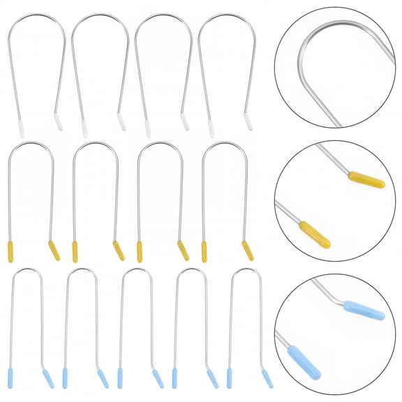 VANIDO 24Pcs Hot Curler Clips Replacement for 0.75-1.5 inch Rollers (S/M/L 8Pcs each) (2.95X1.38X0.08Inch)