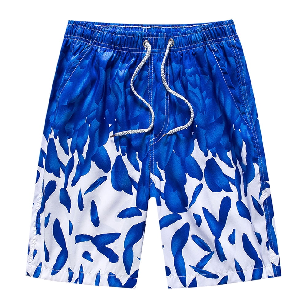 Zanvin Men's Swimming Trunks Men's Fivepoint Quickdrying Sports Surfing Printing Plus Size