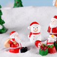 thumbnail image 5 of Lindos adornos navideños de resina, Papá Noel, muñeco de nieve, micropaisaje, accesorios de escritorio en miniatura, adorno, regalo de Año Nuevo, 5 of 5