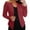 Wine, variant on Nmnitkp Women's Work Office Blazer No Button Notched Lapel Business Tuxedo Blazer Casual Blazer Jackets Suit Beige,2XL