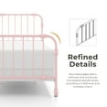 thumbnail image 6 of Furniture of America Wren Metal Bed, Twin Size, Black, 6 of 14