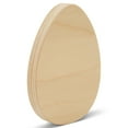thumbnail image 3 of Chunky Egg Cutouts 4-inch, Pack of 3 Small Wooden Eggs for Crafts, Easter Mantle Decor & Interchangeable Holiday Decor, by Woodpeckers, 3 of 6