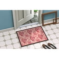 thumbnail image 4 of Watercolor Red Striped Hearts Doormat 24x36, 4 of 4