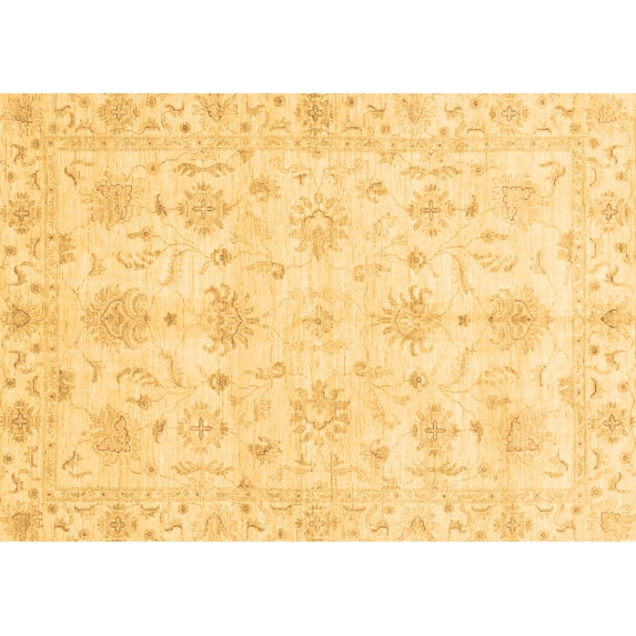 Ahgly Company Indoor Rectangle Oriental Brown Modern Area Rugs, 8' x 12'