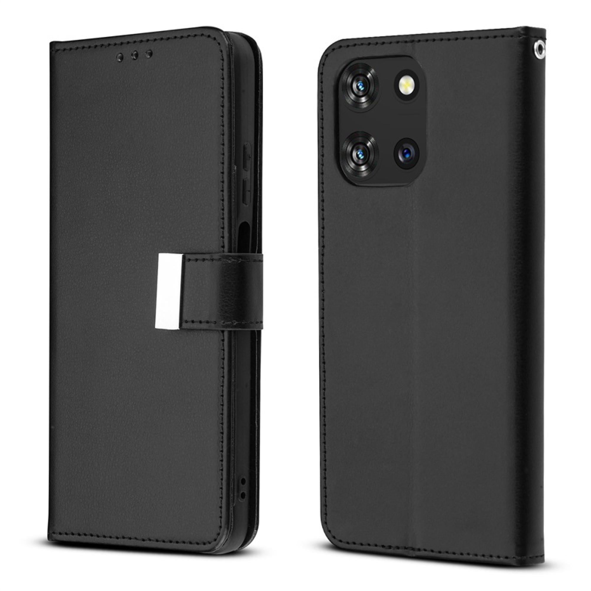Wallet Case for Motorola Moto G 5G 2025 – Folio Cover with Card Slots, Stand Feature & Magnetic Closure – PU Leather Flip Phone Case – Black