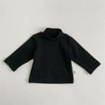 thumbnail image 2 of EnJoCho Kids Playwear Blouse Toddler Unisex Autumn Winter Long Sleeve Solid Base Tops High Collar White Tops with Polka Dot Pattern Soft Warm Top Clothing, 2 of 4