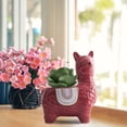 thumbnail image 1 of Adorable Cartoon Animal Ceramic Planter Pot For Desktop With Cute Design Ideal For Mini Cactus And Succulent, 1 of 3