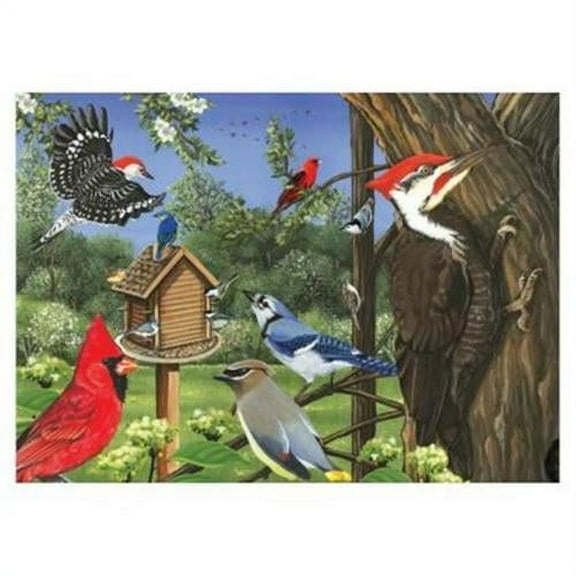 Outset Media Games OM58848 Around the Birdfeeder Tray Puzzle 35 piece Puzzle