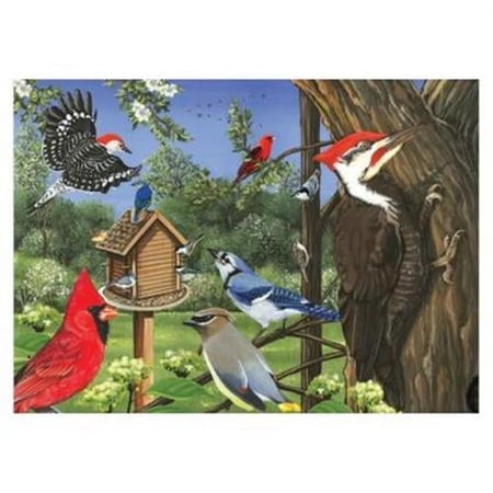Outset Media Games OM58848 Around the Birdfeeder Tray Puzzle 35 piece Puzzle