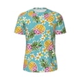 thumbnail image 5 of Wukai Cute Pineapples Print Men's Short-Sleeved Mesh T-Shirt,Quick-Dry Short Sleeve Workout T-Shirt-4X-Large, 5 of 8