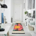 thumbnail image 4 of Yayeee Runner Rug for Bedroom 2'x6' Machine Washable Hallway Non Slip Mat, Geometric Circle, 4 of 8