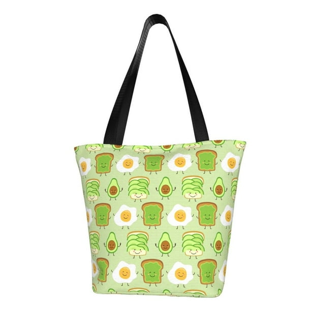Disketp Avocado And Toast Bolsa de Hombro Casual para Mujer, Bolso Cruzado para Compras, Viajes y Uso Diario
