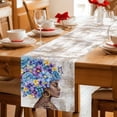 thumbnail image 5 of Black African Women Table Runner 70 Inches, Spring Floral Butterfly Vintage Bed Runner Dresser Scarves Tabletop for Indoor Outdoor Parties/Ceremony/Banquet, 13" x 70", 5 of 8