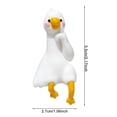 thumbnail image 5 of Dserhfy Mini Resin Goose Figurine Funny Resin Small Goose Computer Decor Collectible Cute 3D Craft Sculpture for Office Desk Car Dashboard Home Decor, 5 of 8