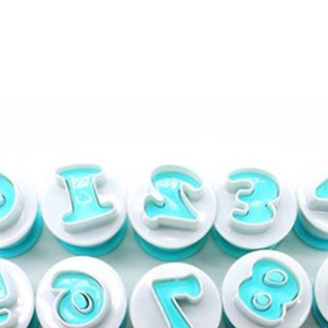 Molde para fondant NikouMX 26 piezas molde para hornear con números de letras Moldes para chocolate