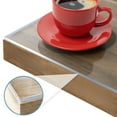 Transparent Table Film With Straight Edge, Made To Measure, Choice Of