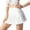 Z2-White, variant on adviicd Women Casual Mini Stretch Waist Flared Plain Pleated Skater Skirt Purple, XL