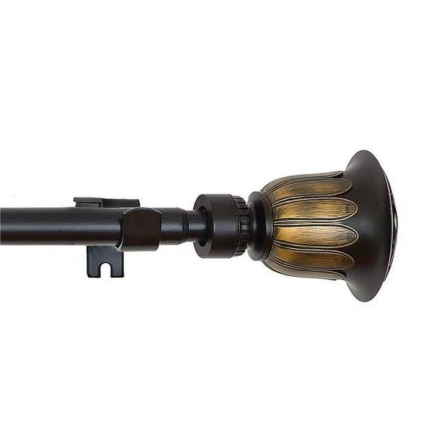 Achim RDBMDC6606 Buono II Decorative Rod & Finial Medici - 66-120 in.
