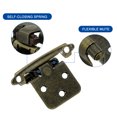 thumbnail image 4 of Uxcell 5 mm Iron Cabinet Kitchen Inset with Screws for Traditional Cabinet Door 2 Set Bronze, 4 of 7