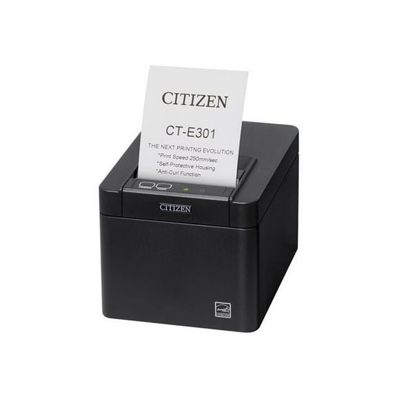 Citizen CT-E301TRUBKHR Thermal POS, CT-E301, USB, Serial and Ethernet, Black
