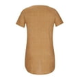 thumbnail image 5 of GaThRRgYP Summer Tops for Women,Plus Size Tops Short Sleeve,Women Causal Short Sleeves Crewneck Print Blouse Pullover Tops Shirt, 5 of 8