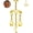 Gold Star, variant on OUFER Vertical Helix Earring Hidden Star Chain Flat Back Earring Threadless Cartilage Stud Dangle Vertical Rook Tragus Earrings For Women Men Steel