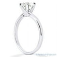 thumbnail image 3 of Round Brilliant Charles & Colvard Moissanite 4-Prong Solitaire Engagement Ring in 14k White Gold, 3 of 4