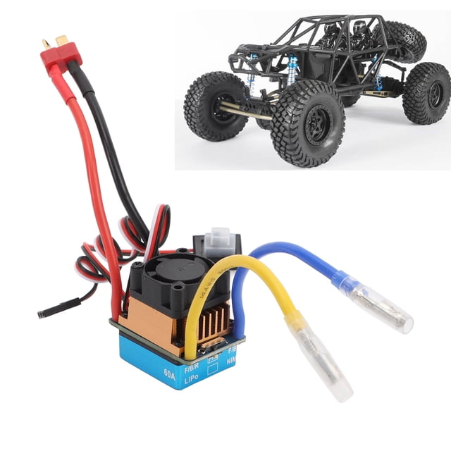 480A Pico Cepillado ESC, Cepillado ESC 3 Modos aleación De Aluminio Para Coche 1/10 RC