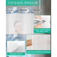 thumbnail image 4 of No Hook Shower Curtain with Snap in Liner, Christmas Wnter Snowman Looking at Robin Squirrel Snowflakes Shower Curtains for Bathroom, Washable Shower Curtain Liner Set with Mesh Top Window, 36"x78", 4 of 6