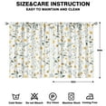 thumbnail image 2 of Semi-Blackout Floral Curtains 42x54 Inch, 2 Panels Rod Pocket Drapes for Bedroom and Soft Light Control, 2 of 2