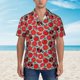 thumbnail image 2 of Fotbe Cute Tomato Camisa Hawaiana para Hombre Unisex – Camisa Casual de Verano con Botones de Manga Corta de Algodón y Lino,Small, 2 of 7