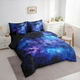 thumbnail image 3 of Homewish Teens Starry Sky Twin Bedding Sets 7-Piece,Universe Galaxy Bedding Comforter Set Microfiber,Abstract Gradient Breathable Sheet Sets,Breathable Home Decor,Reversible, 3 of 8