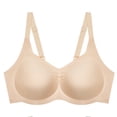 thumbnail image 6 of CucumberDay Women's Wireless Bras for Big Bust Full Coverage U-Back Soft Support T-Shirt Bra Wide Side Wings,(Beige,L), 6 of 9