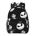 thumbnail image 1 of Goofa The Nightmare Before Christmas Pattern Casual Backpack for School & Travel – Lightweight Ergonomic Backpack with Laptop Compartment, Multiple Pockets-One Size, 1 of 5