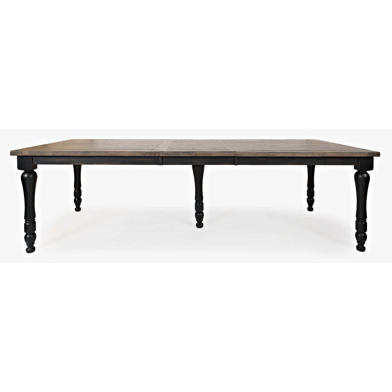 Jofran Madison County Rustic Reclaimed Pine Farmhouse Rectangle Extension Dining Table