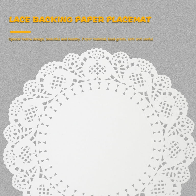 Paper Doilies Assorted Sizes - White Round Lace Paper Doilies for Cakes,  Desserts, Tableware Food Decoration, Pack of 150(6, 8, and 10 Inch)