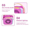 thumbnail image 6 of Mini Karaoke Machine for Kids, Flowing Colorful LED Portable Speaker with 2 Wireless Mics,3-12 Years Old Kids Gift, 6 of 6