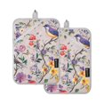 thumbnail image 7 of Yayeee Pot Holders Kitchen Heat Resistant with Pocket 7"x9.8" Cotton Oven Cooking Hot Pads, Purple Floral Pattern, 7 of 7