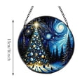 thumbnail image 3 of Fmbmuo Christmas Round Window Hanging , Durable Vintage Suncatcher Decor , For Xmas Tree Wreath Window Holiday Decor, 3 of 7