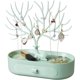 thumbnail image 1 of Organizador de joyas con temática de ciervos, diseño portátil y desmontable, plástico de alta calidad, gran capacidad para organizar varias joyas, regalo perfecto para niñas (verde), 1 of 6