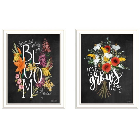 Love Grows Here by House Fenway Print Wall Art Wood Multi-Color