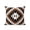 Brown, variant on Funny Skeleton Outdoor Throw Pillow with Insert, 16"x16" Black Skull Horror Night Abstract Art Waterproof Decorative Square Patio Pillows for Outside Furniture, Sofa, Porch, Garden